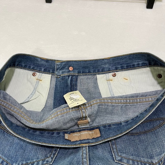 Nwt $79 Abercrombie & Fitch Flare Pants Blue Jeans 100% Cotton Vintage Y2K 12 R - Picture 5 of 12